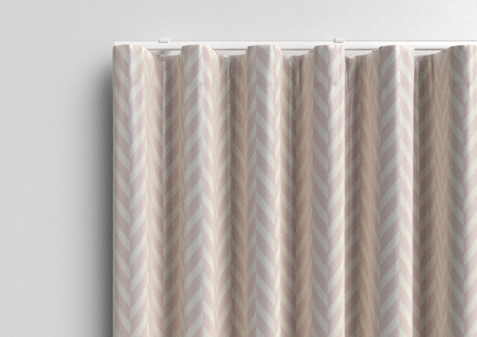 Chevron Stripe, Blush - Made to Measure Curtains - Image 13